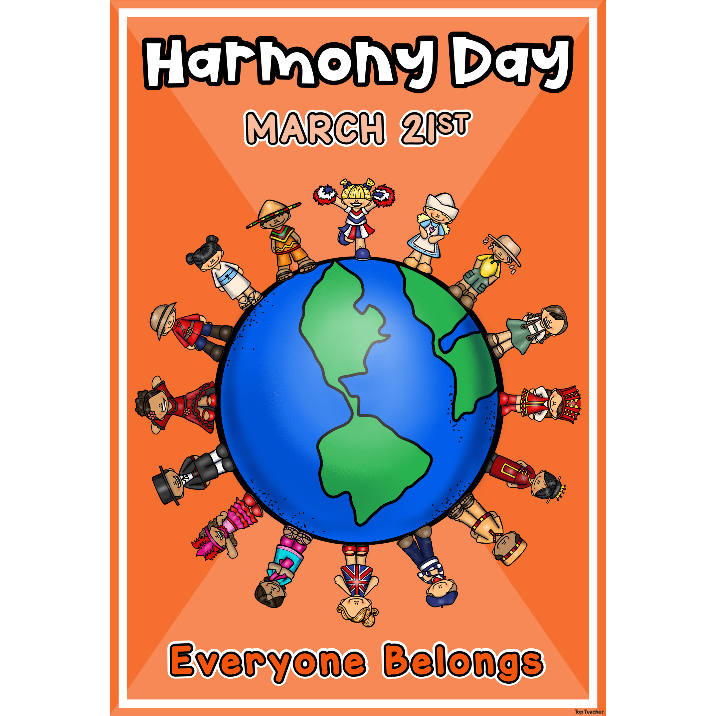 Harmony Day Poster Top Teacher