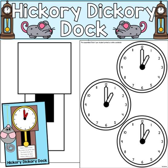 Hickory Dickory Dock Craft - Top Teacher